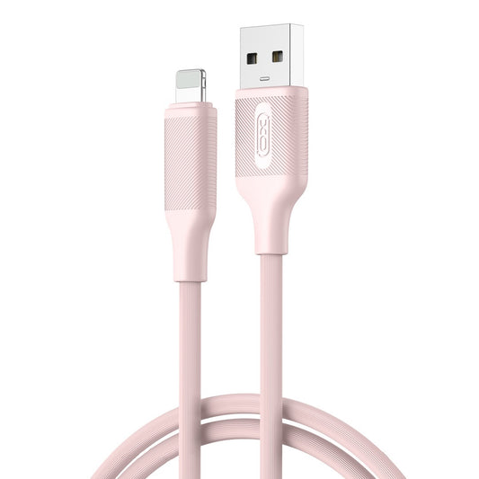 Data- en Oplaadkabel USB-A - Lightning XO Design NB265, 12W, 1m, Roze