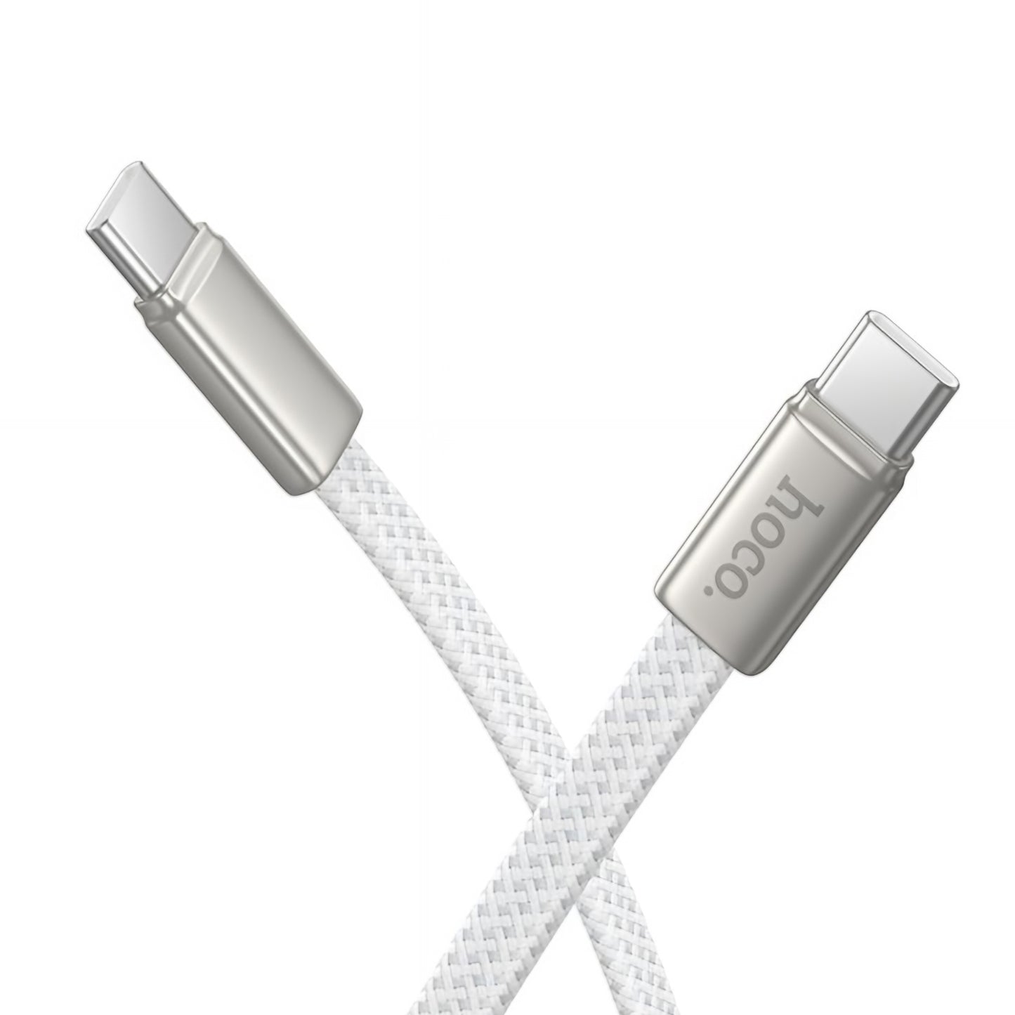 Câble de Données et de Charge USB-C - USB-C HOCO X125, 60W, 1m, Blanc