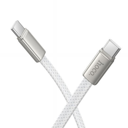 Câble de Données et de Charge USB-C - USB-C HOCO X125, 60W, 1m, Blanc