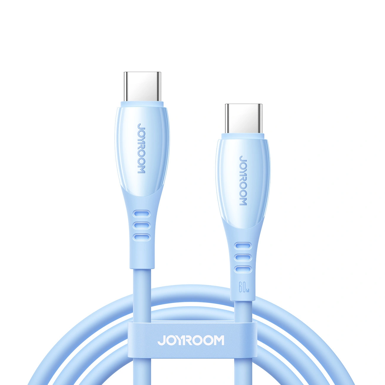 Câble de Données et de Charge USB-C - USB-C Joyroom S-A59 Vibrant, 60W, 1.2m, Bleu