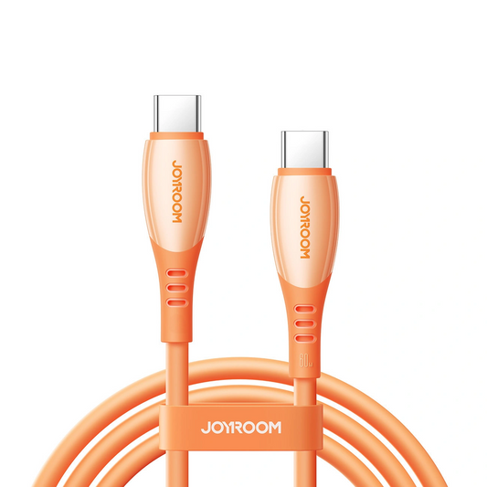 Câble de Données et de Charge USB-C - USB-C Joyroom S-A59 Vibrant, 60W, 1.2m, Orange
