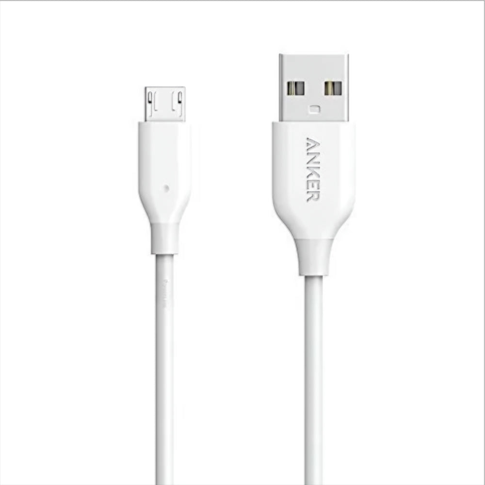 Data- en Oplaadkabel USB-A - microUSB Anker PowerLine, 18W, 1m, Wit A8132H21