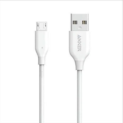 Data- en Oplaadkabel USB-A - microUSB Anker PowerLine, 18W, 1m, Wit A8132H21