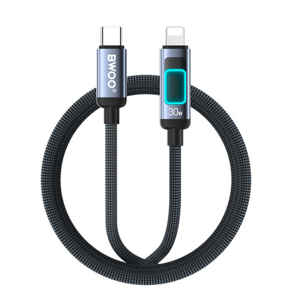 Câble de données et de charge USB-C - Lightning BWOO X324CL Display, 30W, 1m, Noir