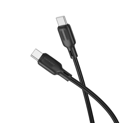 Câble de données et de charge USB-C - USB-C Borofone BX113 Lenny, 60W, 1m, Noir
