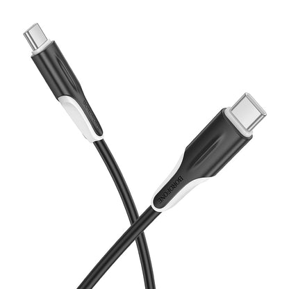 Daten- und Ladekabel USB-C - USB-C Borofone BX119 New, 60W, 1m, Schwarz