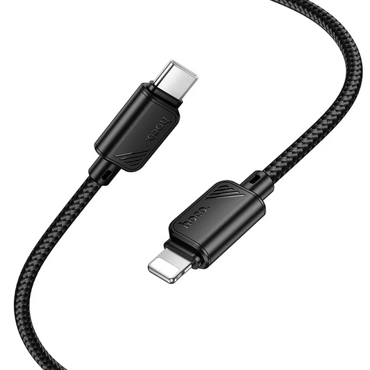 USB-C - Lightning Datakabel en Oplaadkabel HOCO X113, 27W, 1m, Zwart
