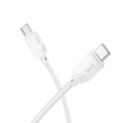 USB-C Data- en Oplaadkabel - USB-C HOCO X113, 60W, 1m, Wit