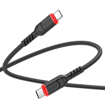 Câble de données et de charge USB-C - USB-C HOCO X59 Victory, 60W, 3m, Noir