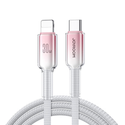USB-C - Lightning Data- en Oplaadkabel Joyroom S-A42, 30W, 1,2m, Wit