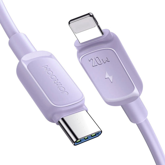 USB-C - Lightning Data- en Oplaadkabel Joyroom S-A14, 20W, 1,2m, Paars