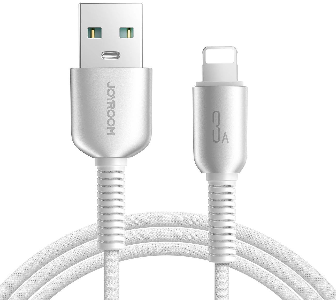 USB-A - Lightning Data- en Oplaadkabel Joyroom S-A51, 18W, 1,2m, Grijs