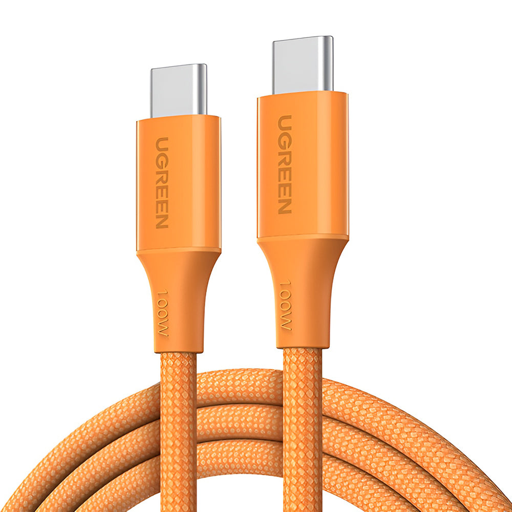 USB-C Data- en Oplaadkabel - USB-C UGREEN L502, 100W, 1m, Oranje