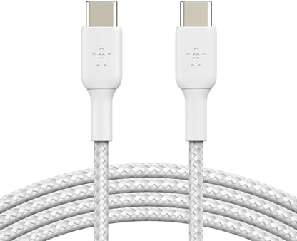 Câble de données et de charge USB-C - USB-C Belkin BoostCharge Pro, 60W, 2m, Blanc CAB004bt2MWH