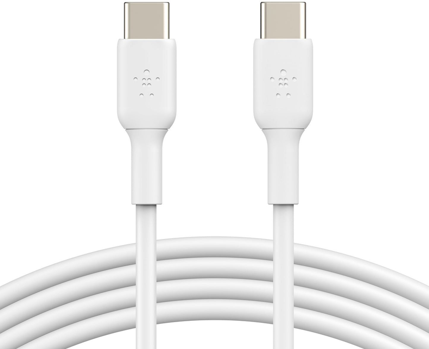 Câble de données et de charge USB-C - USB-C Belkin BoostCharge, 60W, 1m, Blanc CAB003bt1MWH