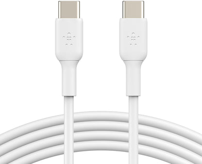 Daten- und Ladekabel USB-C - USB-C Belkin BoostCharge, 60W, 1m, 2er-Set, Weiß CAB003bt1MWH2PK