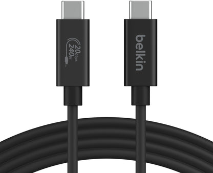 Daten- und Ladekabel USB-C - USB-C Belkin Connect, 240W, 2m, Schwarz INZ004bt2MBK