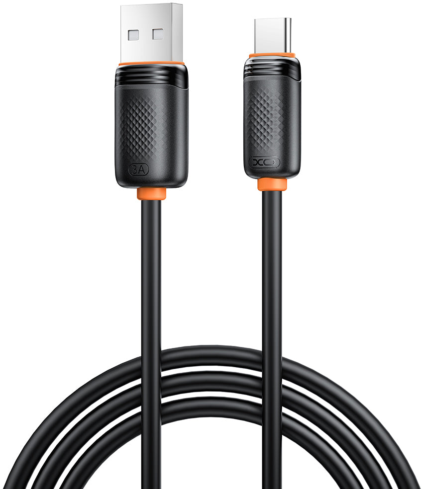 Daten- und Ladekabel USB-A - USB-C XO Design NB302, 18W, 1m, Schwarz