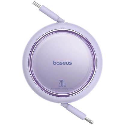 Daten- und Ladekabel USB-C - Lightning Baseus Free2Pull Mini Retractable, 20W, Lila P10364501511-00