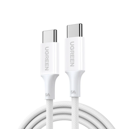 USB-C Data- en Oplaadkabel - USB-C UGREEN L502 (35221), 100W, 2m, Wit