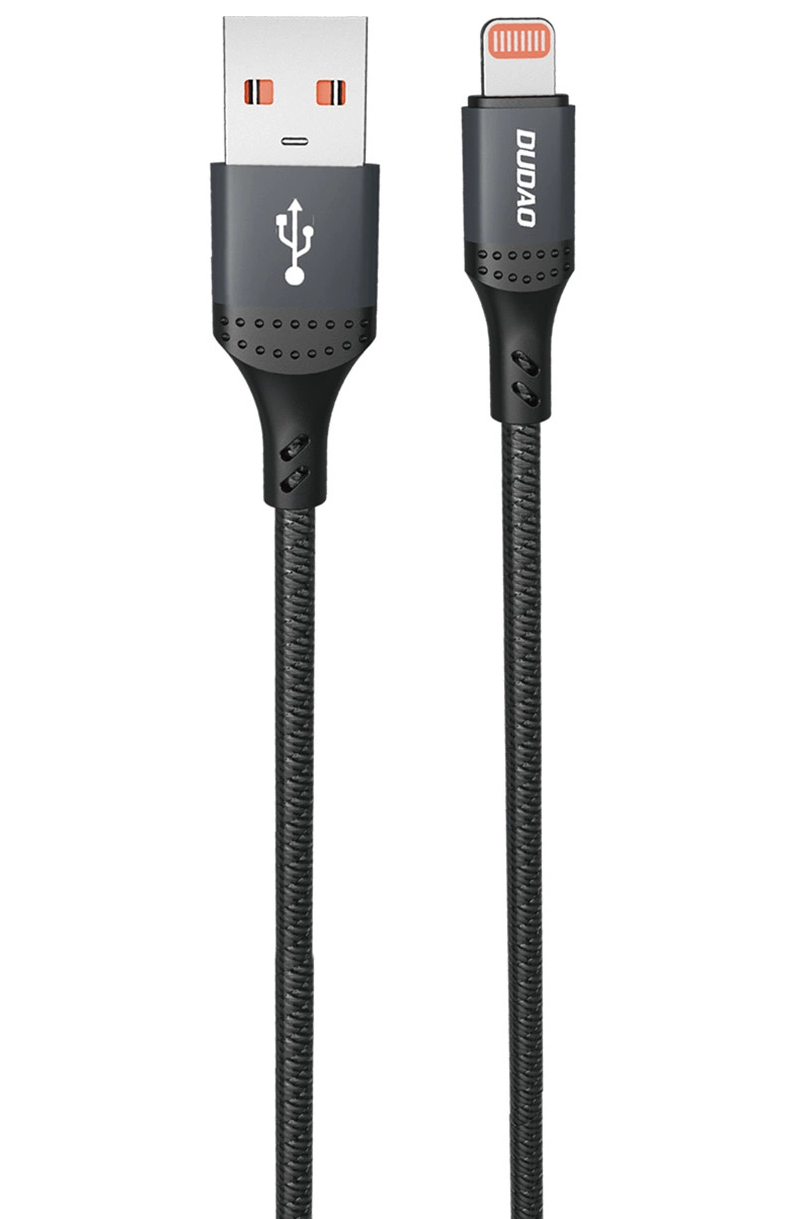 Câble de données et de charge USB-A - Lightning Dudao L3SL, 30W, 1,2m, Noir