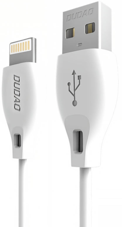 USB-A - Lightning Dudao L4L Data- en Oplaadkabel, 18W, 1m, Wit