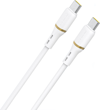 USB-C Data- en Oplaadkabel - USB-C Dudao L25C, 30W, 1m, Wit