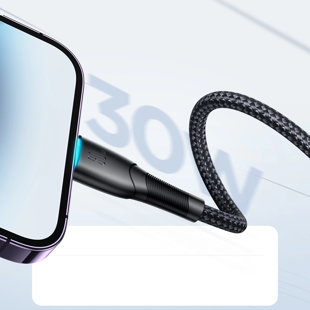USB-C - Lightning Lade- und Datenkabel Joyroom S-A32, 30W, 1m, Schwarz