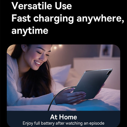 Câble de Données et de Charge USB-A - USB-C Baseus Lit Button Control, 100W, 2m, Noir P10379002121-01