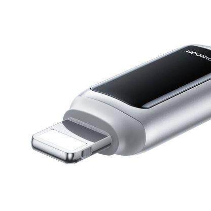 USB-A - Lightning Joyroom S-A55 StarFlight Display Data- en Oplaadkabel, 18W, 1.2m, Wit
