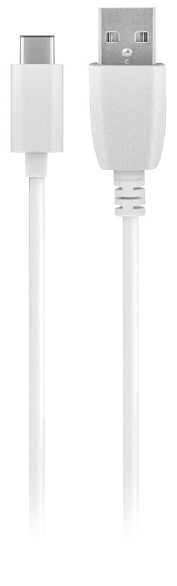 Câble de données et de charge USB-A - USB-C MaXlife, 20W, 3m, Blanc