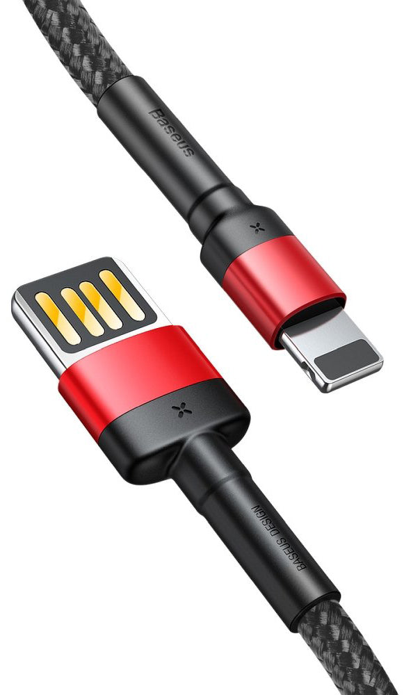 Gegevens- en oplaadkabel USB-A - Lightning Baseus Cafule, 18W, 1m, Rood CALKLF-G91 