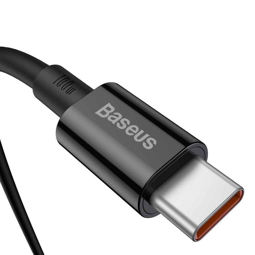 USB-C data- en oplaadkabel - USB-C Baseus Superior Series, 100W, 1m, Zwart CATYS-B01