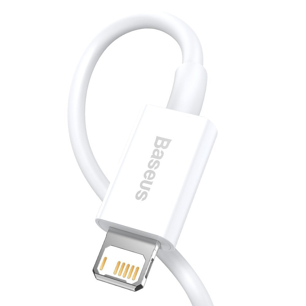 Gegevens- en oplaadkabel USB-A - Lightning Baseus Superior Series, 20W, 1,5m, Wit CALYS-B02