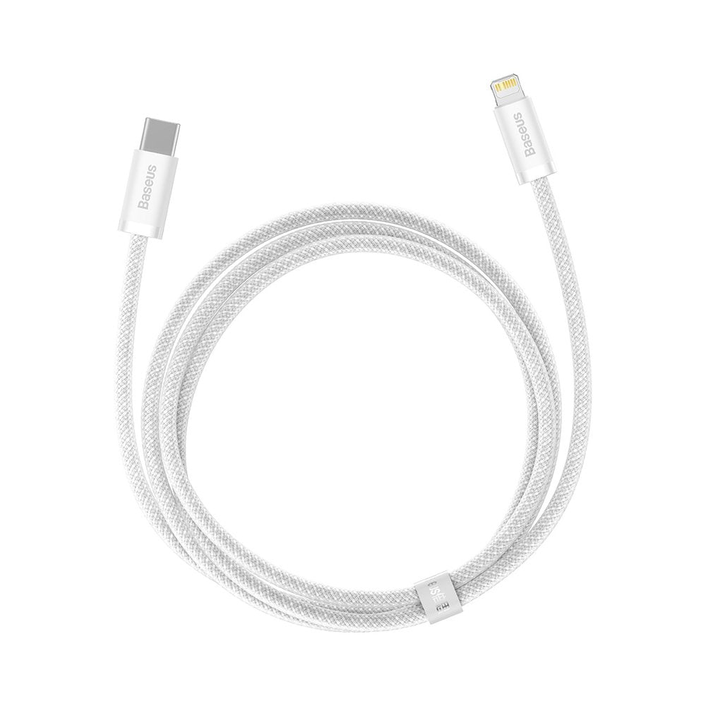 USB-C - Lightning Baseus Dynamisch Snel Opladen Data en Opladen Kabel, 20W, 1m, Wit CALD000002