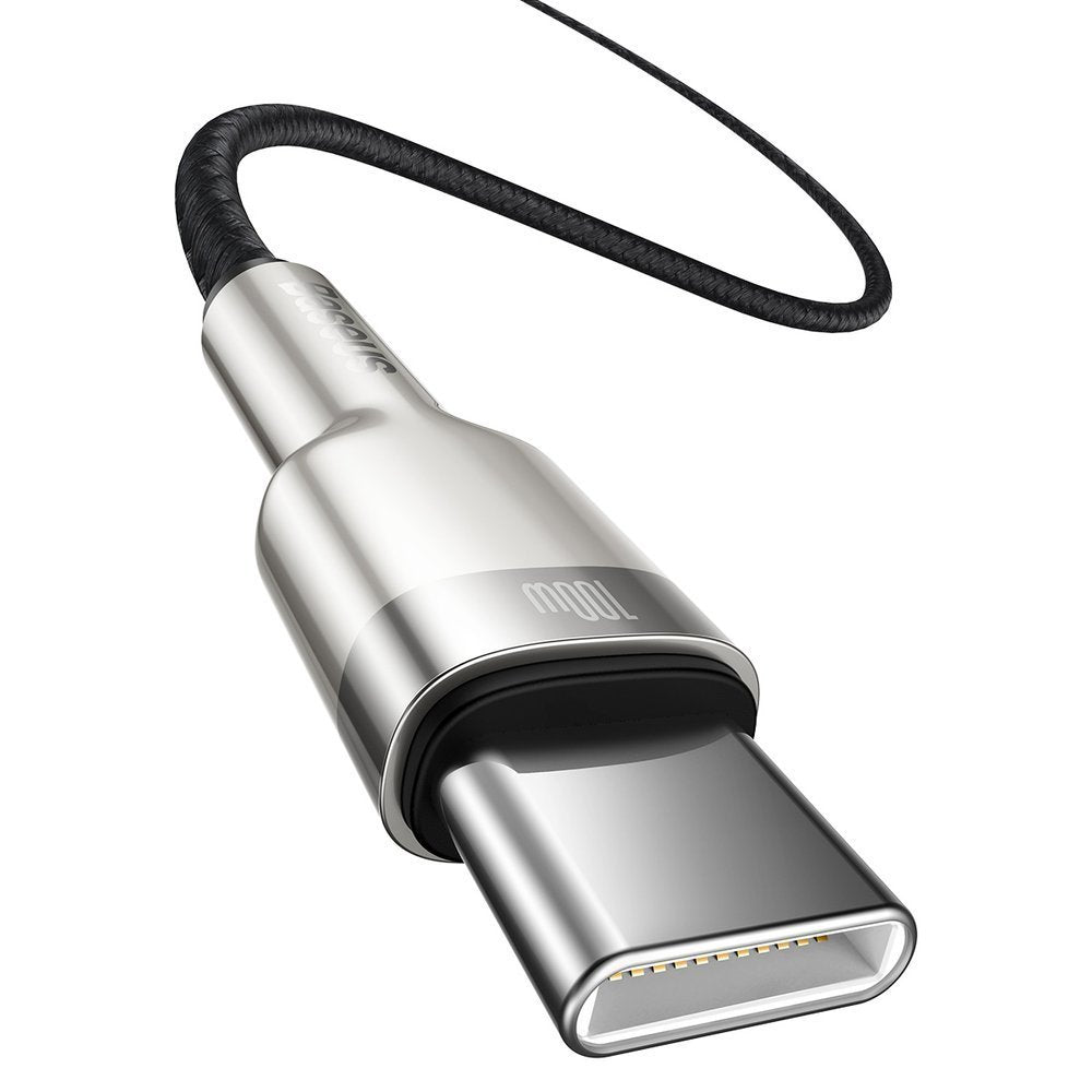 USB-C Data en Oplaadkabel - USB-C Baseus Cafule, 100W, 2m, Zwart CATJK-D01
