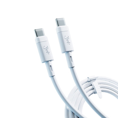 USB-C Data- en Oplaadkabel - USB-C 3MK Hyper Silicone, 60W, 1m, Wit