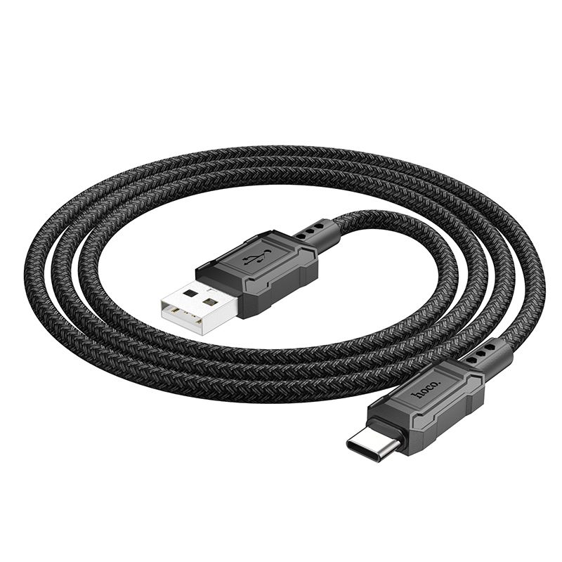 Data- en oplaadkabel USB-A - USB-C HOCO Leader X94, 18W, 1m, Zwart 