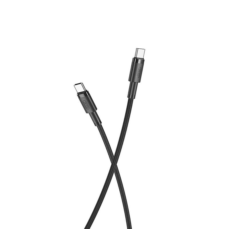 USB-C data- en oplaadkabel - USB-C XO Design USB-C NB-Q199, 100W, 1,5m, Zwart 