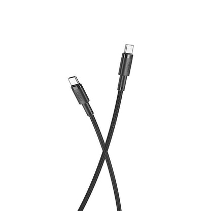 USB-C data- en oplaadkabel - USB-C XO Design USB-C NB-Q199, 100W, 1,5m, Zwart 