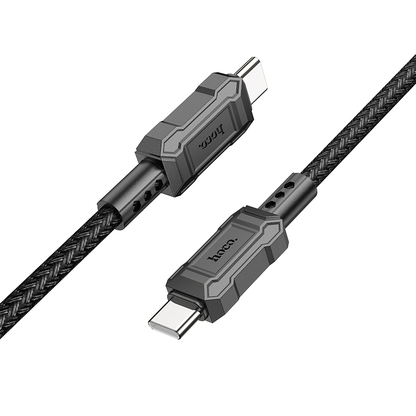 USB-C data- en oplaadkabel - USB-C HOCO Leader X94, 60W, 1m, Zwart 