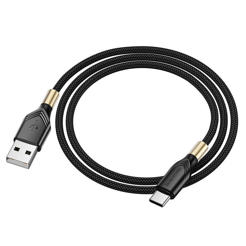 Data- en oplaadkabel USB-A - USB-C Borofone BX92 Advantage BX92, 18W, 1m, Zwart 