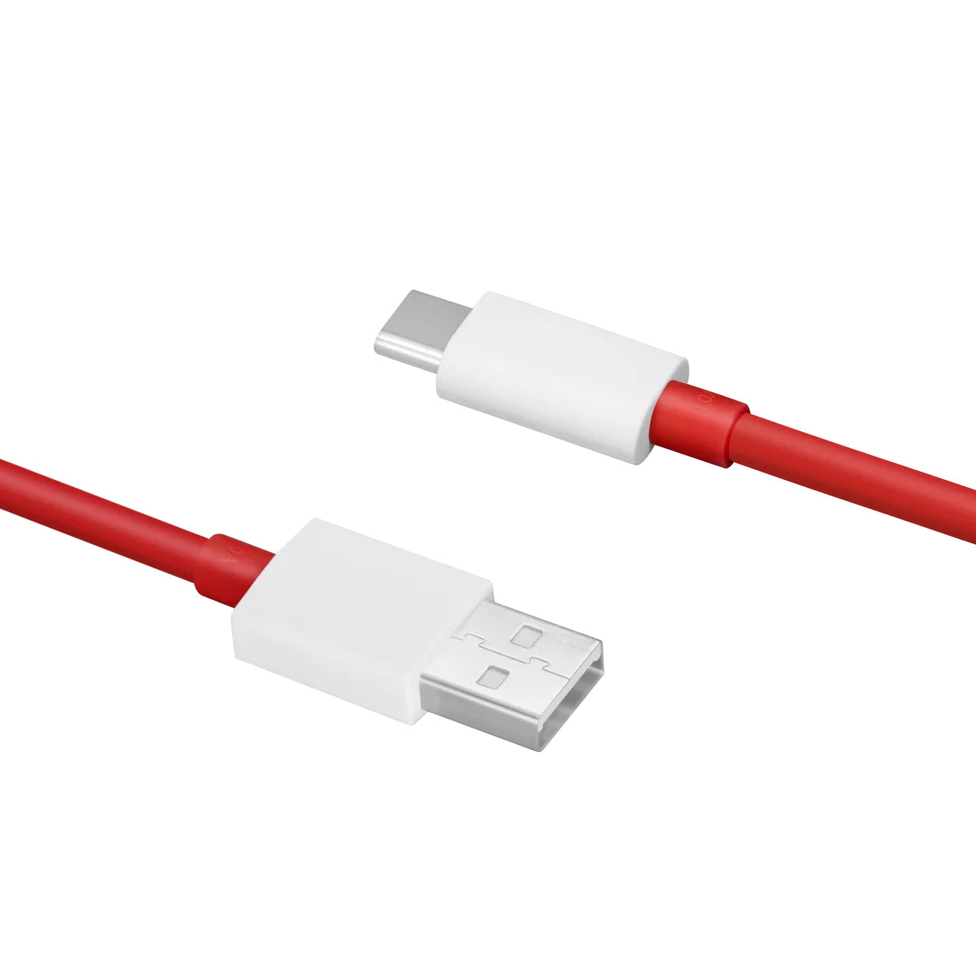 Data- en oplaadkabel USB-A - USB-C OnePlus DL129, 100W, 1m, Rood 5461100530