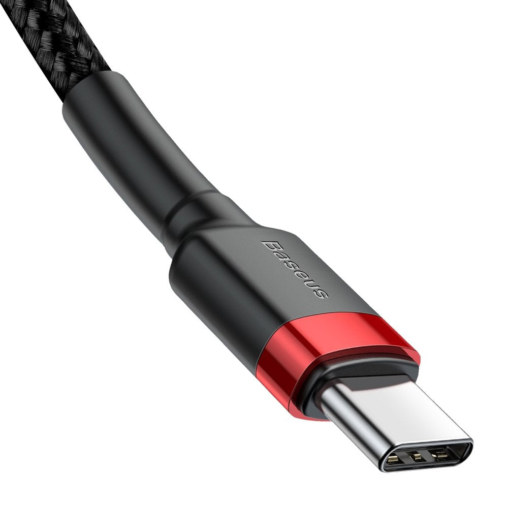 USB-C data- en oplaadkabel - USB-C Baseus Cafule, 60W, 2m, Rood CATKLF-H91 