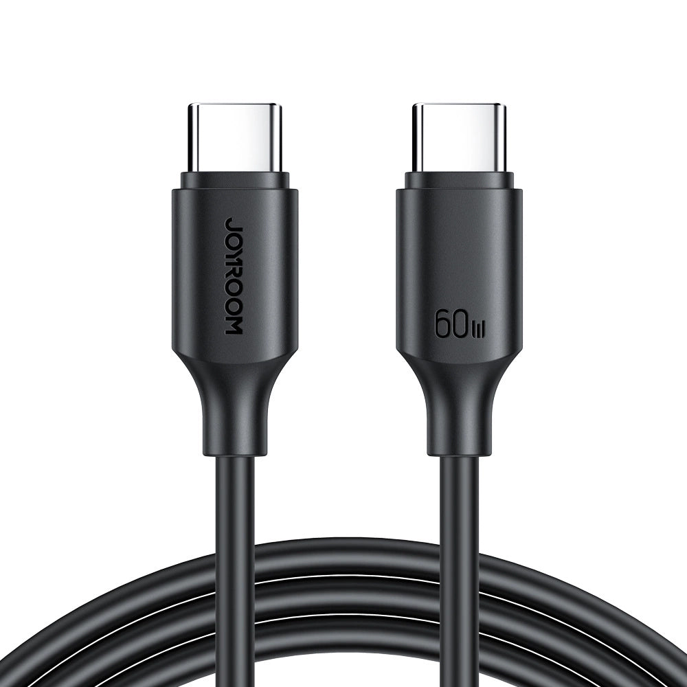 USB-C data- en oplaadkabel - USB-C Joyroom S-CC060A9, 60W, 1m, Zwart 