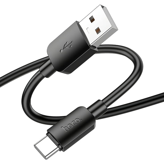 Daten- und Ladekabel USB-A - USB-C HOCO X96, 27W, 0,25m, Schwarz
