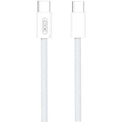 Câble de Données et de Charge USB-C - USB-C XO Design NB-Q260A, 60W, 1m, Blanc