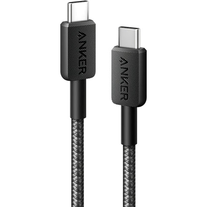 Câble de données et de charge USB-C - USB-C Anker 322, 60W, 1.8m, Noir A81F6G11 