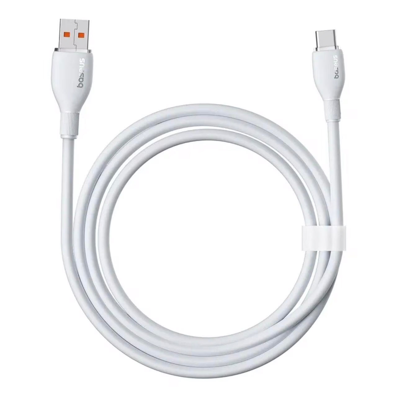 Data- en Oplaadkabel USB-A naar USB-C Baseus Pudding, 100W, 2m, Wit P10355703221-01