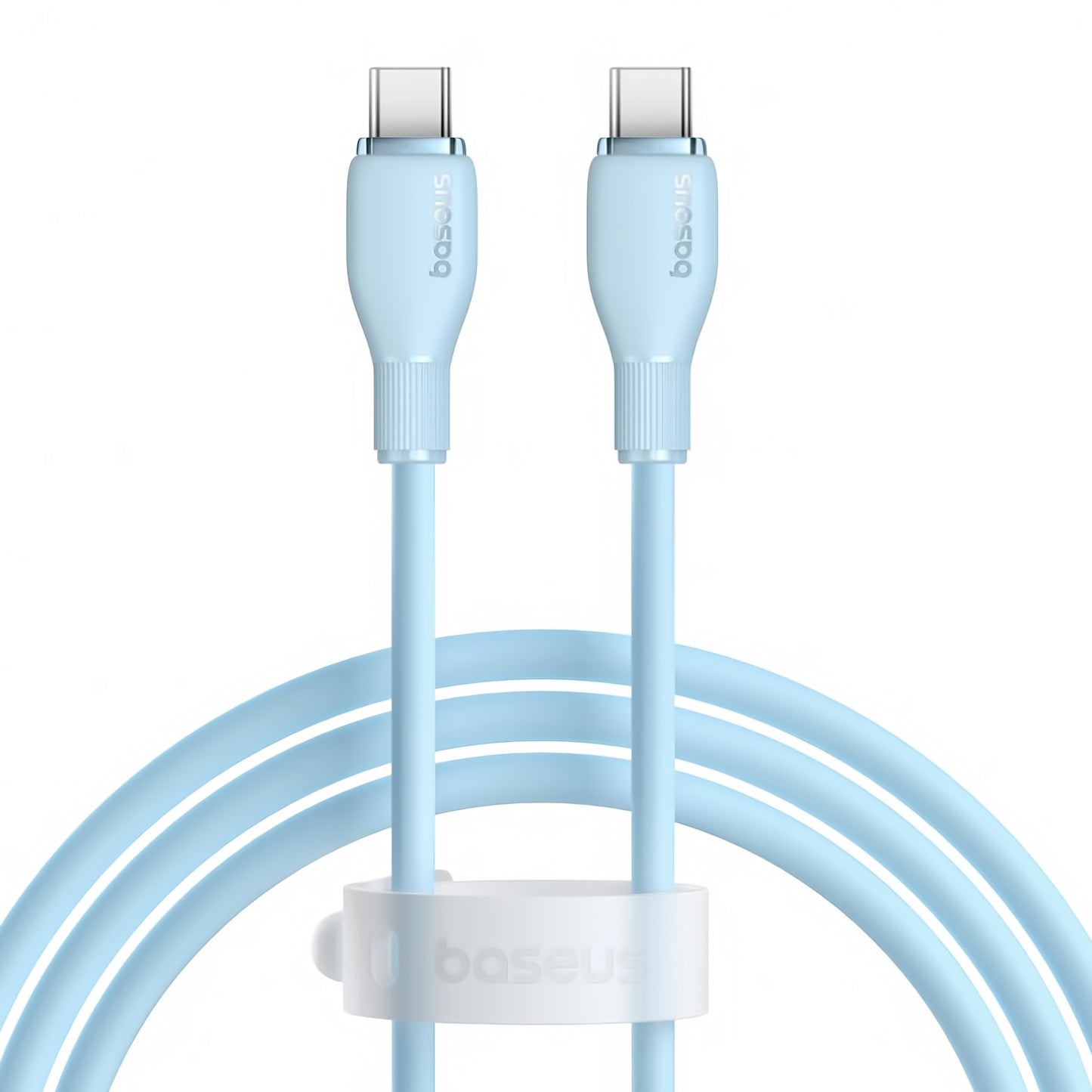 USB-C naar USB-C Data- en Oplaadkabel Baseus Pudding, 100W, 1.2m, Blauw P10355702311-00